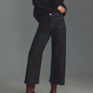 Anthropologie Colette cropped wide leg jeans